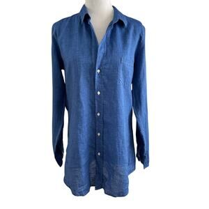 Frank & Eileen 100% Italian Linen Textured Button Down Shirt I M